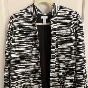 Chico’s Black & White knit jacket